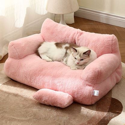 Canapé pour Chat - CatCanapéLit™ - Rose - Chat cocooning