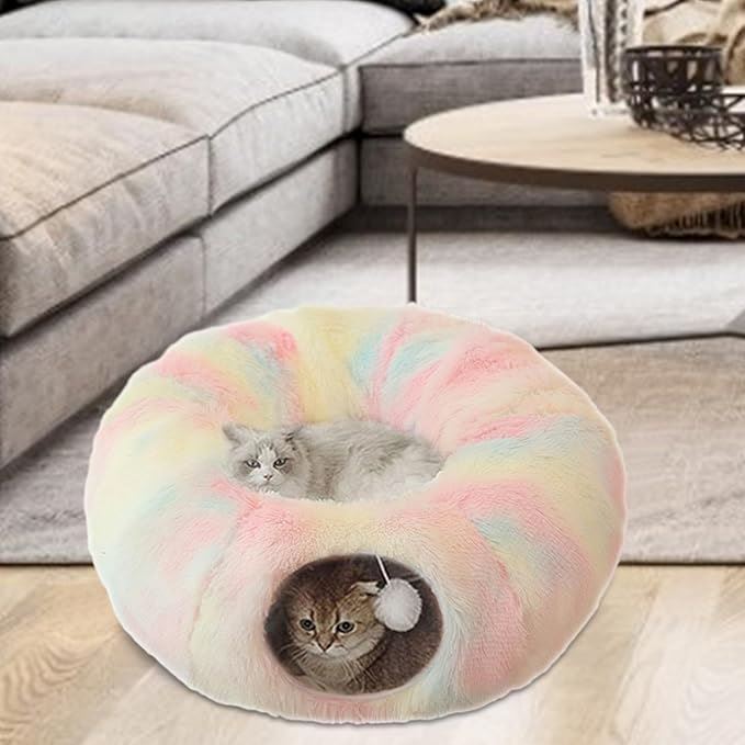 Lit pour Chat - CatLitTunnel™ - Multicolore - Chat cocooning